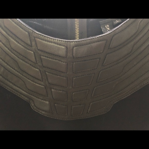 Skingraft body con leather armor dress - Picture 3 of 4